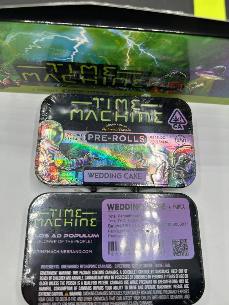 IMAGE 2025 07 30 180823 1 TIME MACHINE PRE ROLLS – 7 COUNTS – 3.5G