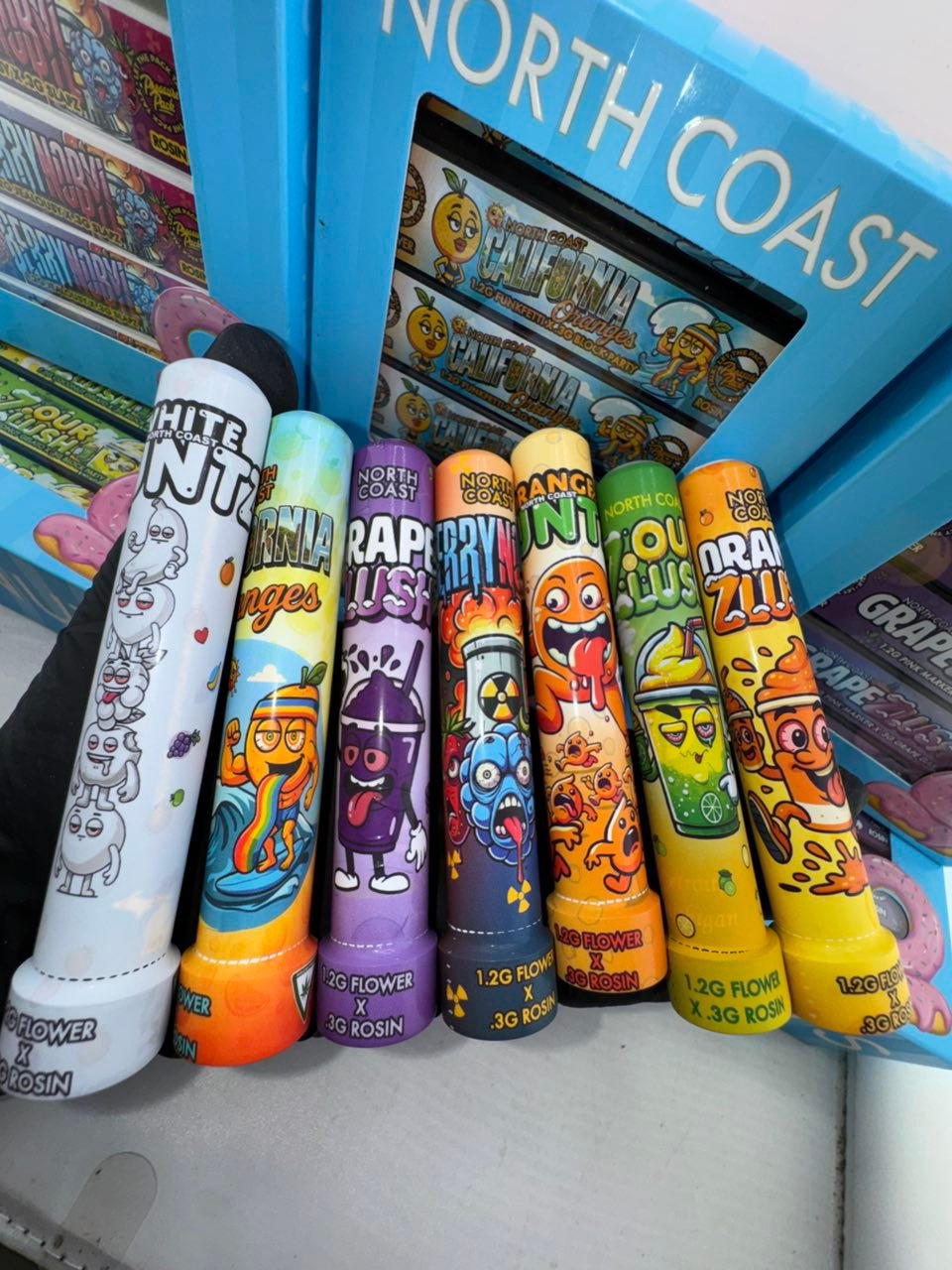 image 1951 1 NORTH COAST DONUTS PRE ROLLS – 1.2G FLOWER X 0.3G ROSIN