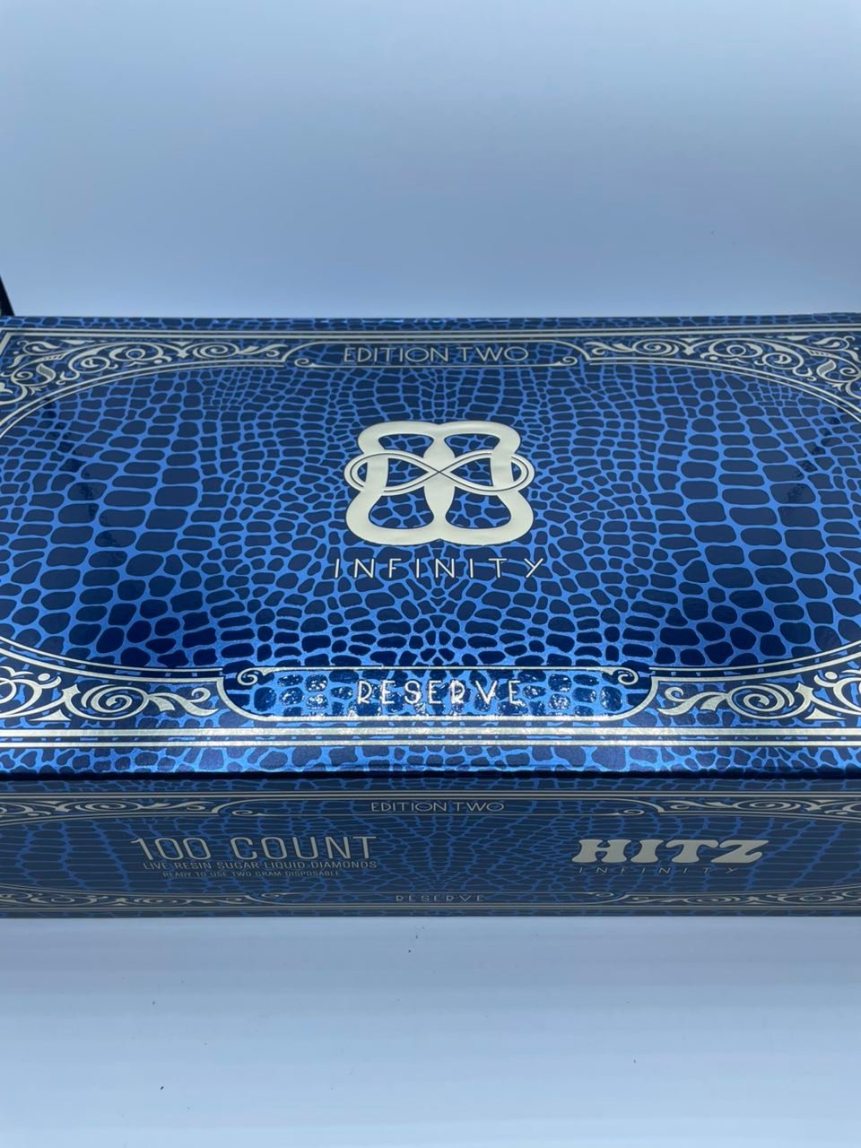 image 2108 1 HITZ INFINITY BLUE LABEL 2G DISPOSABLE – HITZ INFINITY EDITION TWO – LIVE RESIN SUGAR LIQUID DIAMONDS - Image 4