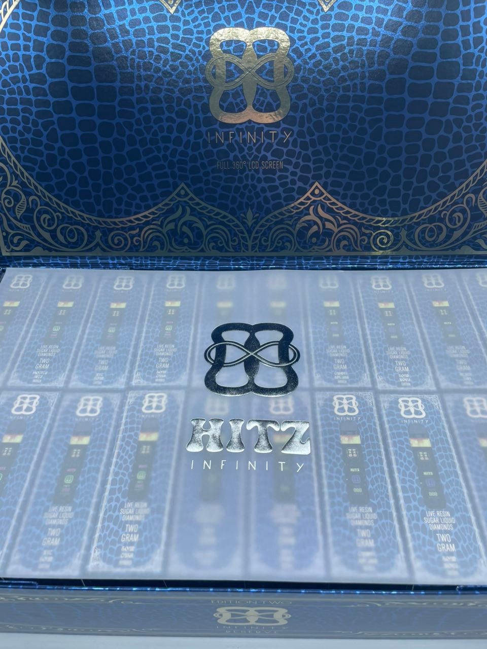 image 2109 1 HITZ INFINITY BLUE LABEL 2G DISPOSABLE – HITZ INFINITY EDITION TWO – LIVE RESIN SUGAR LIQUID DIAMONDS - Image 3