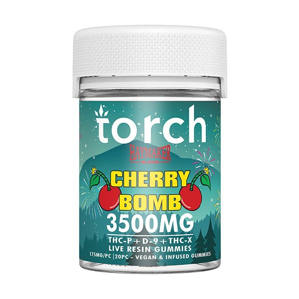 torch haymaker 3500mg gummies Cherry bomb 1 Torch Haymaker Blend Gummies 3500MG - Image 7