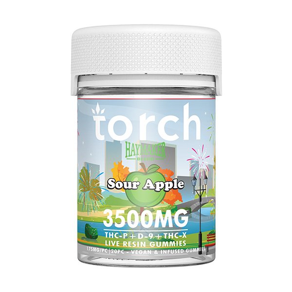 torch haymaker 3500mg gummies Sour Apple 1 1 Torch Haymaker Blend Gummies 3500MG - Image 2