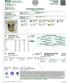 Alternative view of 1 liter 93% Pure Amber Delta 8 Distillate